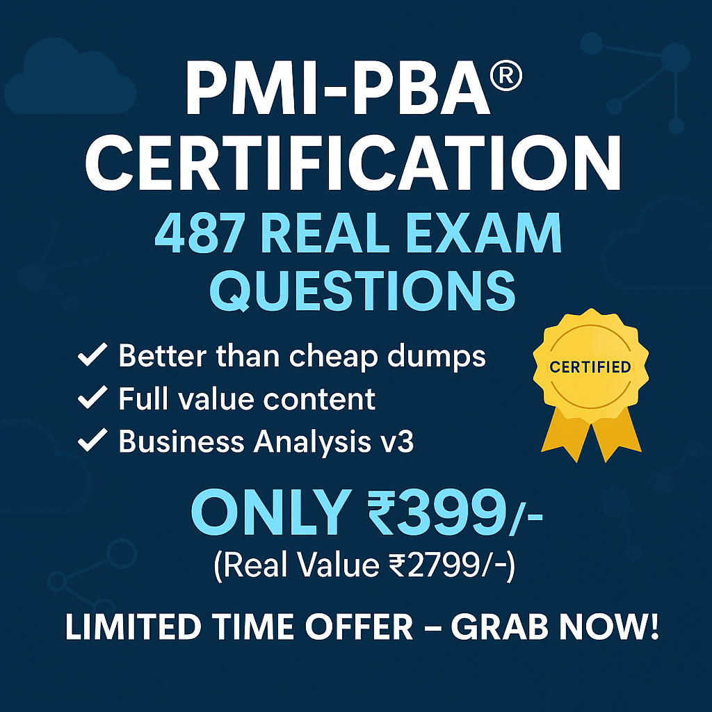 PMI Professional in Business Analysis (PMI-PBA)® Practice Exam Test Sets